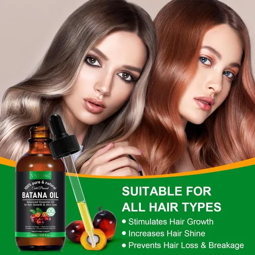 Miniatura 4 de Aceite de batana para el crecimiento y nutrición del cabello, masajeador de cuero cabelludo incluido, aceite puro y natural de Honduras