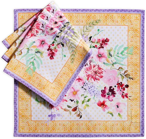 Miniatura 84 de Maison d' Hermine Tropiques - Juego de 4 servilletas 100% algodón suave y cómodo perfectas para cenas familiares, bodas, fiestas de cóctel, cocina