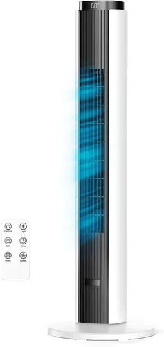 Miniatura 11 de ZAFRO Ventilador de torre para dormitorio, ventilador oscilante de 90° con 4 modos, 3 velocidades, velocidad de 25 pies/s, temporizador de 12 horas