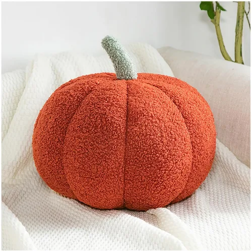 Miniatura 12 de Almohadas con forma de calabaza otoñal, suave almohada de calabaza de Halloween para decoración de fiesta, sofá, dormitorio, sala de juegos, Verde