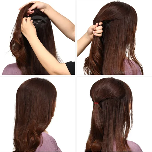Miniatura 5 de 11 piezas de esponjas para dar volumen al cabello, bases de esponja para peinados con bulto, accesorios para insertar y dar estilo, peines, clips