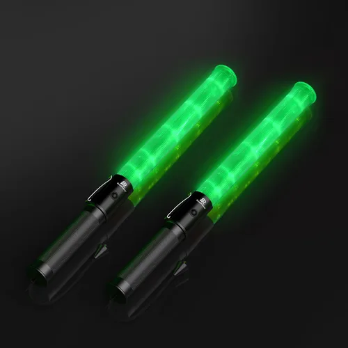 Miniatura 8 de RoadHero Varita de tráfico de 16 pulgadas, paquete de 2 luces de control de tráfico aéreo con 3 modos intermitentes, varitas de señal de seguridad