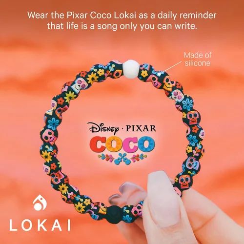 Miniatura 2 de Lokai Disney & Pixar Collection Bracelets - Silicone Beaded Bracelets for Women & Men, Jewelry Fashion Bracelets Slide-On for Comfortable Fit