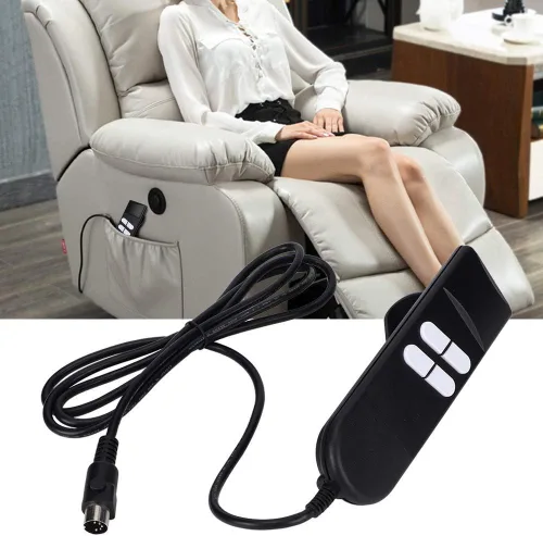 Miniatura 6 de Mando a distancia con conexión de 4 botones, silla elevadora, reclinable, sofá eléctrico, controlador de mano manual