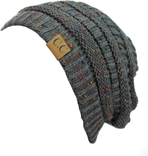 Miniatura 135 de C.C Trendy Warm Chunky Soft Stretch Cable Knit Beanie
