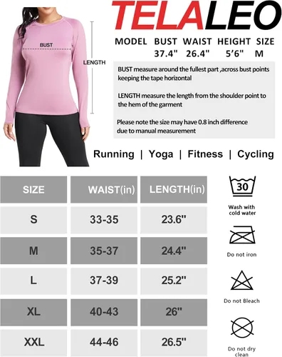 Miniatura 7 de TELALEO 4 Pack Women's Compression Shirt LongShort Sleeve Performance Workout Baselayer Athletic Top Sports Gear