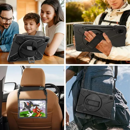 Miniatura 7 de Gerutek Funda para Samsung Galaxy Tab S6 Lite de 10.4 pulgadas 2024/2022/2020, funda protectora de cuerpo completo con protector de pantalla