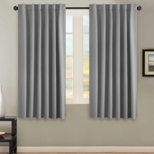 Miniatura 20 de H.VERSAILTEX Cortinas opacas con aislamiento térmico, paneles de tratamiento de ventana, cortinas opacas para oscurecer la habitación, cortinas Gris