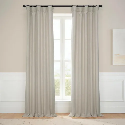 Miniatura 39 de HPD Half Price Drapes - Cortinas de lino sintético para sala de estar (2 paneles) - 100 pulgadas de ancho x 84 pulgadas de largo - Cortinas