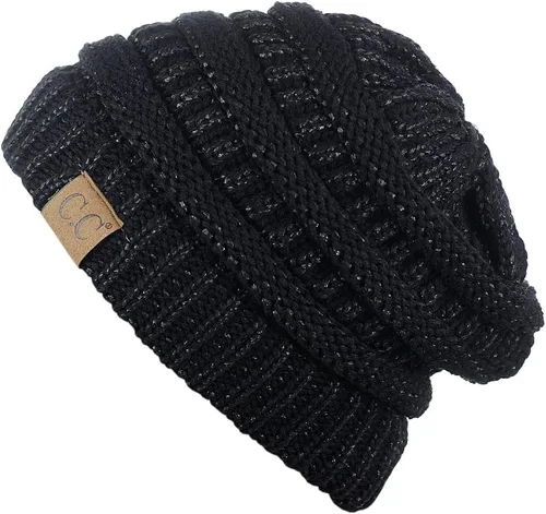 Miniatura 656 de C.C Trendy Warm Chunky Soft Stretch Cable Knit Beanie