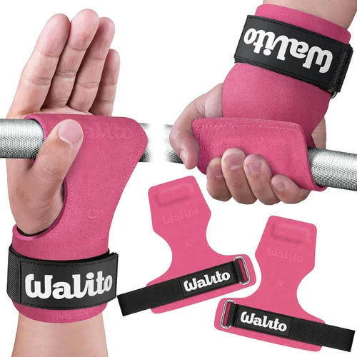 Miniatura 14 de WALITO Correa de Muñeca para Levantamiento de Pesas, Correas de Muñeca Dobles de Cuero para Levantamiento de Pesas para Entrenamiento de Fuerza