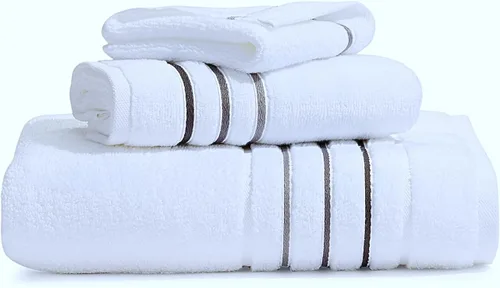 Miniatura 3 de Juego de toallas de baño, toalla blanca para baño, calidad de hotel y spa de lujo, 100% algodón. Incluye 2 toallas de baño grandes, 2 toallas