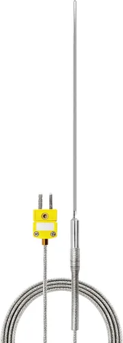 Miniatura 12 de PerfectPrime TL1914SL Sondas de sensor de temperatura de termopar tipo K de Inconel 600 flexibles -40~2012°F, 1mm / 300mm