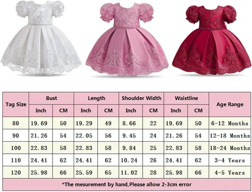Miniatura 7 de NNJXD - Vestido de princesa de tul con flores, para usar en bodas, para niñas pequeñas y bebés