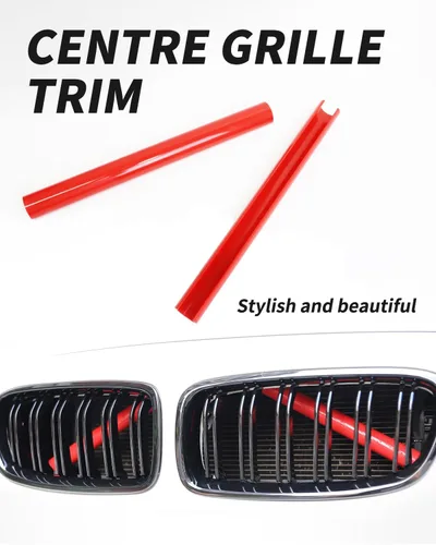 Miniatura 4 de Tiras de parrilla para BMW F30 F32 F20 F36, insertos de rejilla de riñón para BMW Serie 3 4 (rojo)