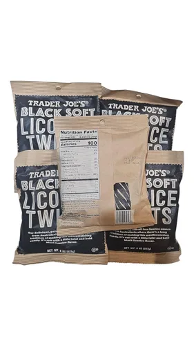 Miniatura 2 de Trader Joe's Soft Regaliz Twists 8oz (regaliz negro, 5 unidades)