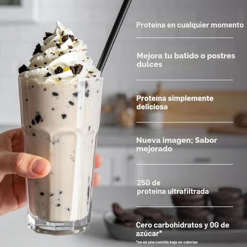 Miniatura 4 de Isopure Zero Carb 100% Proteína Pura de Suero Aislado en Polvo, Libre de Lactosa, Libre de Gluten, Con Vitaminas, Galletas y Crema, 25g de Proteína