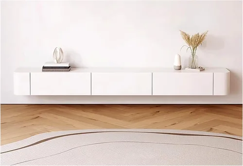 Miniatura 8 de Mueble para TV de pared con almacenamiento, color gris, 55.1 in