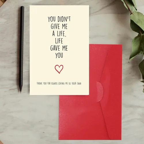 Miniatura 3 de Cheerin Tarjeta de felicitación con sobre, tarjeta del día más dulce para padres, tarjeta de agradecimiento para mamá y papá, tarjeta