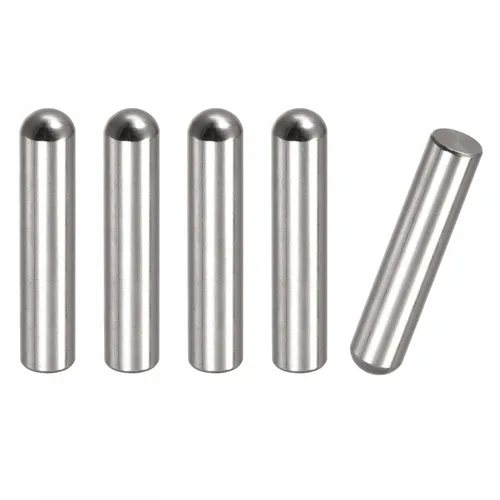 Miniatura 13 de uxcell Pasadores de clavija de 0.197 x 1.969 in, 5 piezas de acero inoxidable 304 de cabeza redonda plana biselada, pasadores de litera, pasadores