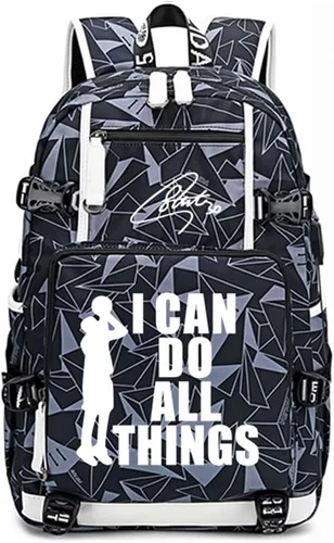 Miniatura 24 de Mochila luminosa de 30 jugadores de baloncesto, mochila de viaje, para hombres y mujeres, azul - 1, Patrón azul - 1