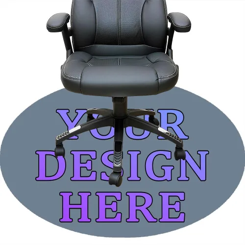 Miniatura 11 de Tapete redondo personalizado para silla de escritorio de oficina, diseño de tu propio logotipo de foto, texto, alfombrillas circulares
