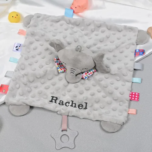 Miniatura 6 de Manta de seguridad para bebé, regalos personalizados para bebés con nombre, regalos para baby shower de Navidad, juguetes para bebés recién nacidos