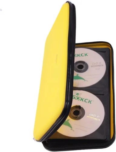Miniatura 9 de Funda para CD, billetera resistente de capacidad para 72 personas, soporte para DVD para automóvil, carcasa rígida resistente, soporte para disco