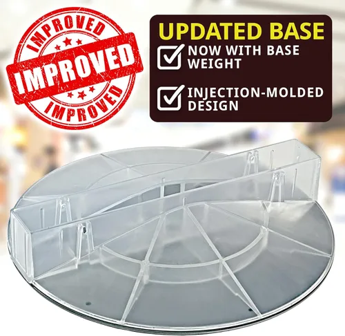 Miniatura 5 de Azar Displays 700440-WHT, EXPOSITOR DE PISO DE PEGBOARD DE DOS CARAS BASE DE ESTUDIO REVOLVANTE REDONDO TAMAÑO DEL PANEL: 16" W X 60" H, Blanco