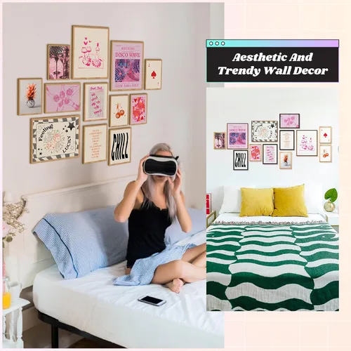 Miniatura 3 de 97 Decor Bonita decoración estética de habitación preppy, pósteres para dormitorio, bonitas imágenes estéticas de arte de pared, impresiones