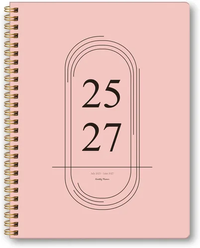 Miniatura 8 de Agenda mensual 2025-2027, agenda de 24 meses, calendario 2025-2027, julio 2025 a junio 2027, cubierta de cartón duro A4-8.6 x 11.3 pulgadas