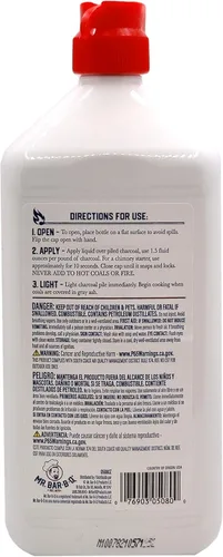 Miniatura 2 de 2 botellas de combustible para encendedor de 1 cuarto de galón, combustión limpia, encendedores de iluminación rápida, líquido para encendedor