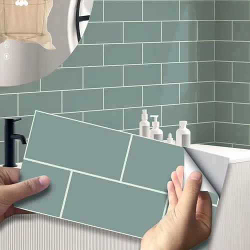 Miniatura 6 de Adhesivo de vinilo para pared de transferencia de ladrillos para decoración del hogar, despegar y pegar, calcomanías autoadhesivas para salpicaduras