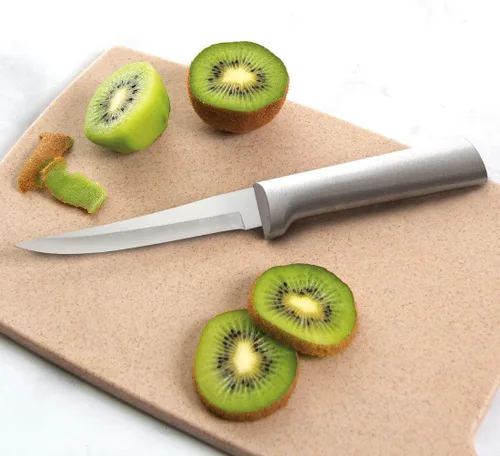 Miniatura 4 de Cubiertos Rada - Juego de 7 cuchillos de regalo para principiantes (S38), hojas huecas de acero inoxidable, mangos plateados, fabricado en EE. UU