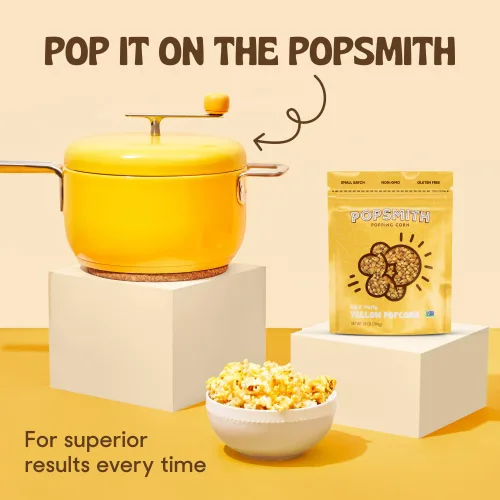 Miniatura 5 de Popsmith - Núcleos de palomitas de maíz amarillos de 28 onzas para hacer estallar - Cultivados en Estados Unidos, sin OMG, veganos y totalmente