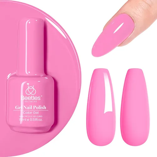 Miniatura 177 de Beetles - Esmalte de uñas de gel verde luminoso que brilla en la oscuridad, esmalte de uñas de gel que se absorbe con lámpara LED UV, arte de uñas