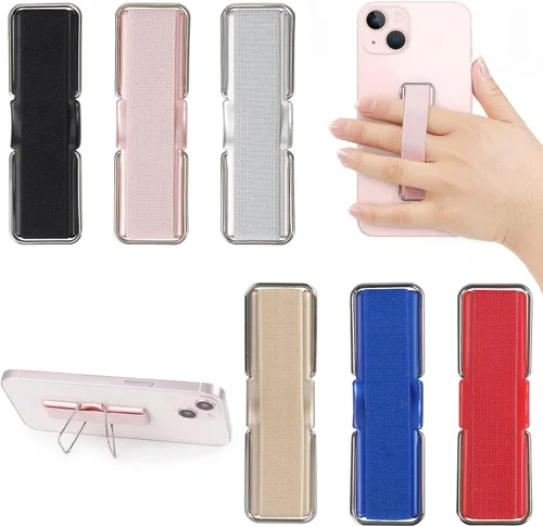 Miniatura 9 de Correa para teléfono, 4 unidades, agarre para teléfono con soporte, soporte para correa de teléfono para soporte de mano y dedo, adecuado para oro