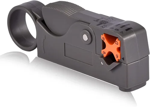Miniatura 7 de 1 Unidades BNC Crimpadora herramienta, pelacables coaxiales rotativos para RG58 con 10 unids BNC Plug Crimp Connector Set