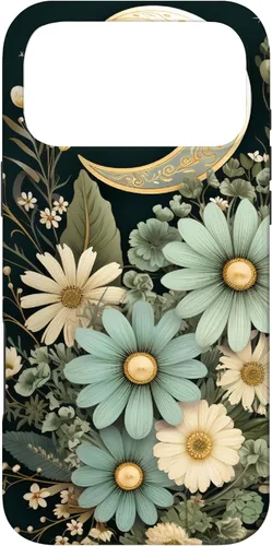 Miniatura 21 de Funda botánica de flores silvestres para iPhone 13 verde salvia