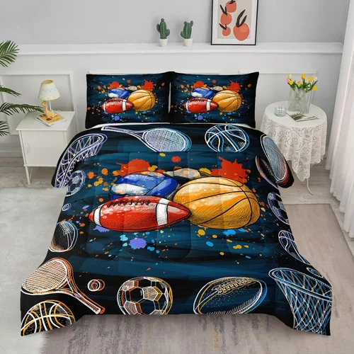 Miniatura 23 de Juego de edredón para niños Axolotl, tamaño individual, juego de ropa de cama con diseño de autos de carreras para niños, niñas, adolescentes