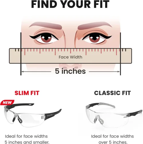 Miniatura 4 de ANSI Z87.1 Gafas de seguridad, antivaho, resistentes a los rayos UV, al impacto y a los arañazos para protección ocular en el trabajo, deportes