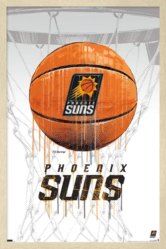 Miniatura 7 de Trends International NBA Phoenix Suns - Póster de pared de Drip Basketball 21, 22.375 x 34 pulgadas, versión enmarcada en negro Versión con marco