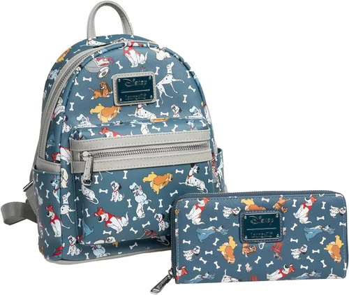 Miniatura 5 de Loungefly Cartera Disney Dogs con cremallera alrededor de piel sintética