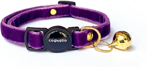 Miniatura 7 de Collares de gato Cognatio de liberación rápida con seguridad, doble terciopelo con campana, disponibles en varios colores, perfectos para tu gatito
