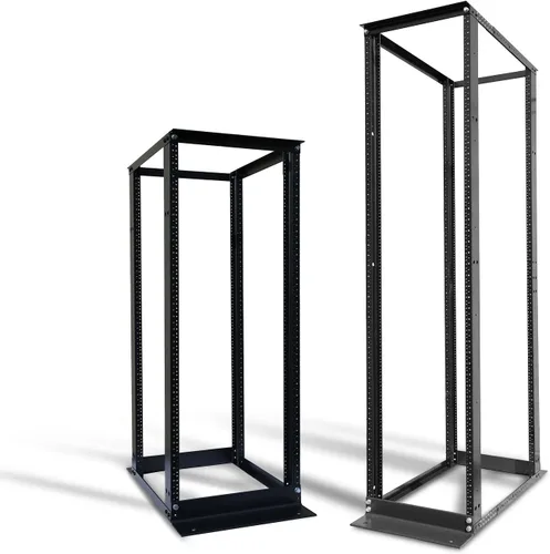 Miniatura 5 de Elevación ELECTRONIS 24U 4 Post Open Rack Frame Rack Rack Enclosure 19 pulgadas Profundidad Ajustable Aluminio UL Certificado
