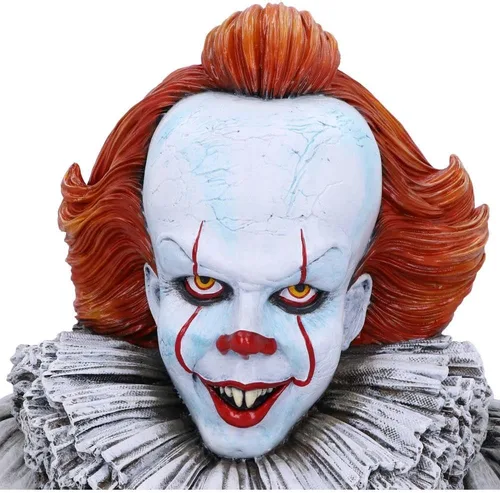 Miniatura 5 de Nemesis Now Busto Pennywise con licencia oficial de IT Capítulo 2, blanco, 11.8 in