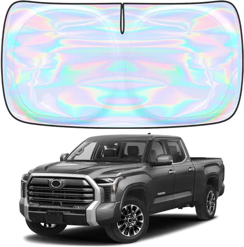 Miniatura 67 de Parasol para parabrisas Rivian R1S R1T 2022-2026 – Parasol compatible con Rivian R1S R1T plegable para ventana delantera, protector de visera solar