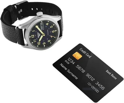 Miniatura 5 de Seiko SRPG39K1 Reloj analógico automático para hombre con correa de piel, negro, de moda