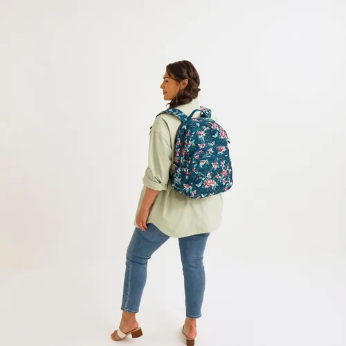 Miniatura 8 de Vera Bradley Mochila Campus de Algodón para Mujer, Climbing Ivy Green - Algodón reciclado