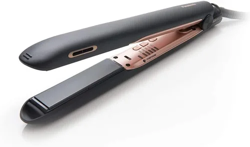 Panasonic Nanoe EH-HS99-K - Plancha plana para cabello sano y brillante, con placas de cerámica de 1 pulgada y tecnología de calor intuitiva, para